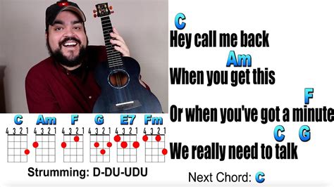 Party Favor Billie Eilish Ukulele Play Along With Chords And Lyrics Youtube