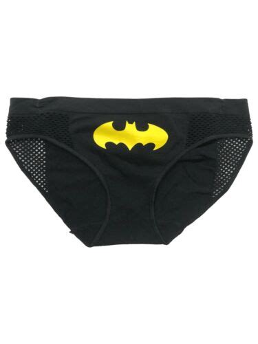 Dc Comics Womens Black Batgirl Panties Bikini Briefs Batman Underwear Ebay