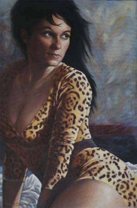 Figurative Painting Kat By Harvie Brown Female Art Figure Painting