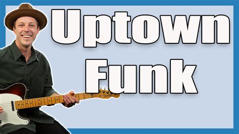 Uptown Funk Guitar Lesson Bruno Mars Youtube