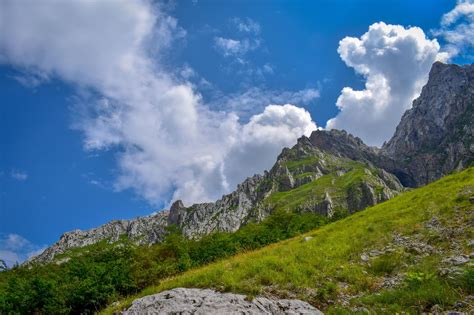 An Overview That Captures The Mountain Chain Gran Sasso Located In The