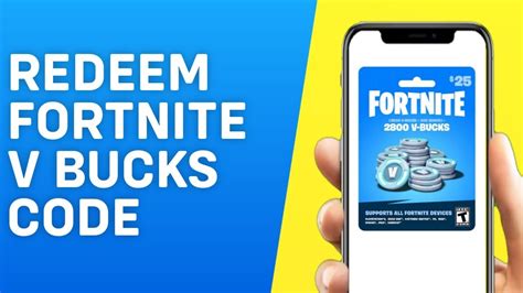 How To Redeem Fortnite V Bucks Code Epic Games T Card Youtube