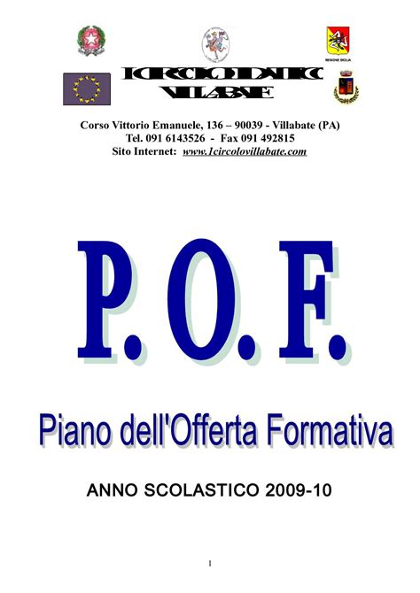 Calam O Piano Dell Offerta Formativa