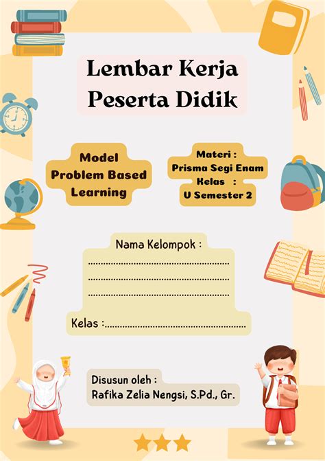 Lkpd Pbl Sd Prisma Segi Enam Rafika Zelia Nengsi A C Lembar