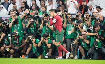 Cristiano Ronaldo Portugal Walks Past Photographers Editorial Stock ...