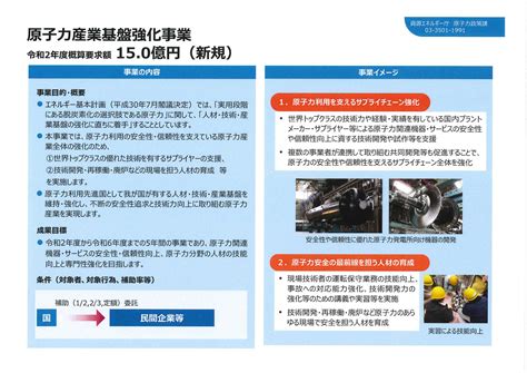 来年度概算要求、経産省が原子力産業基盤強化で新規に15億円 原子力産業新聞