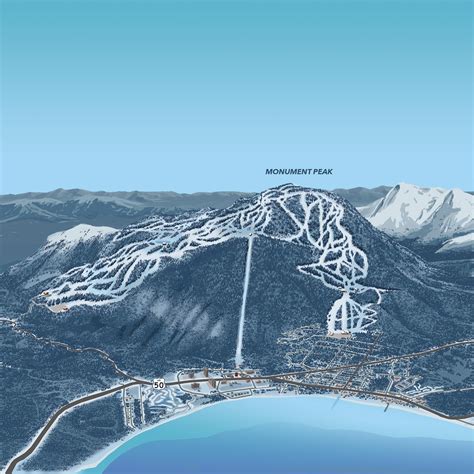 Heavenly Ski Resort Map - Vikki Jerrilee