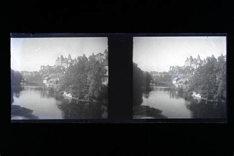 France Ville à identifier Photo Amateur Stereo L13n11 Plaque de verre NEGATIF eBay