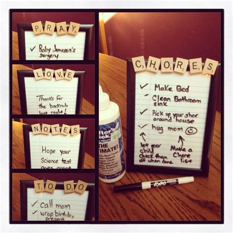 Dry Erase Board Choose Your Word 5x7 Personalized T Etsy Office