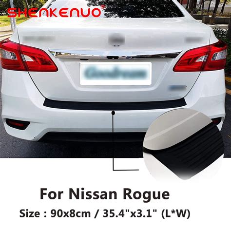 For Nissan Rogue Car Door Sill Rear Bumper Protector Trim