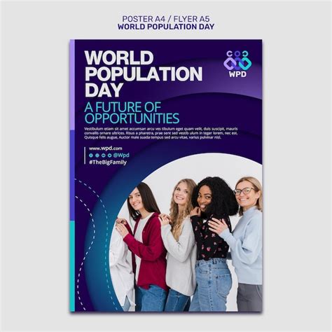 Free Psd World Population Day Poster Template