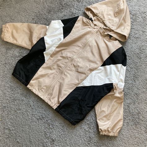 Yahoo オークション cutie blonde カラー配色ブルゾンベージュL 新品