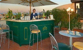 Rooftop bar at the mecenate Palace Hotel, Rome