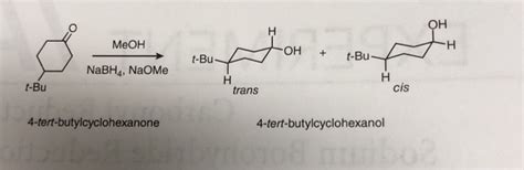 Reduction Of Tert Butylcyclohexanone Mechanism Pages Solution