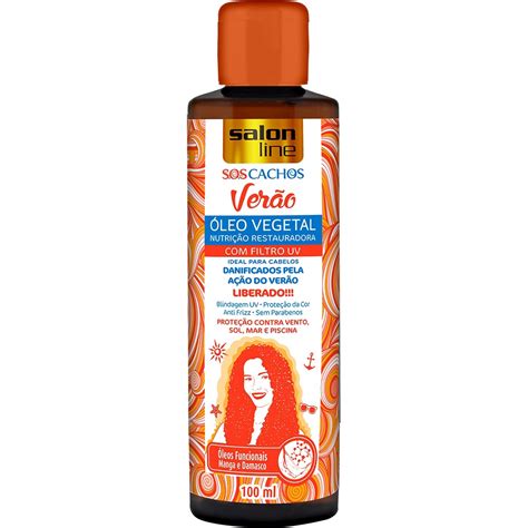 Óleo Vegetal s O S Cachos Verão Nutrição Restauradora 100ml Salon