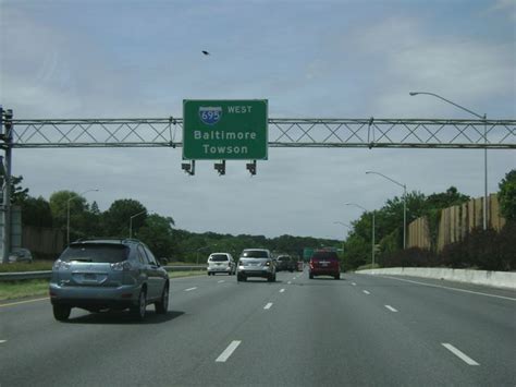 Maryland Interstate 695 Inner Loop Cross Country Roads