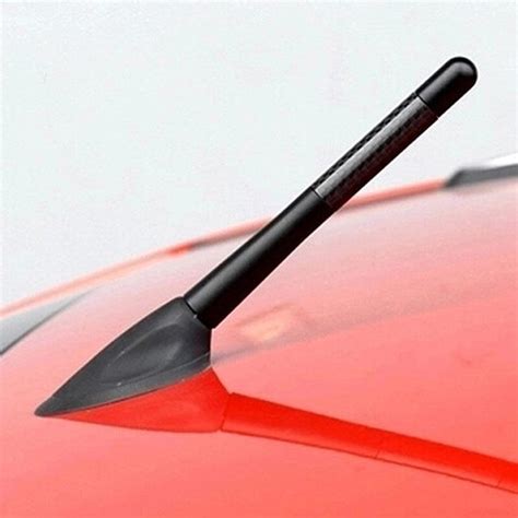 Universal Car Antenna Fm Am Radio Carbon Fiber Short Car Aerial For Wrc