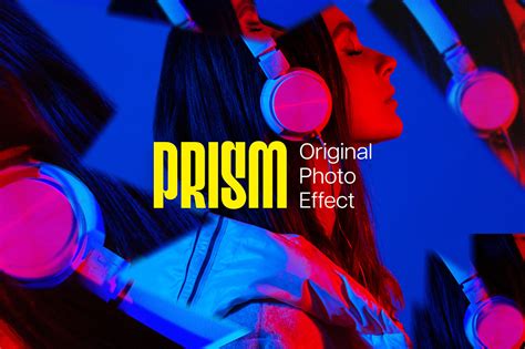 Prism Photo Effect on Yellow Images Creative Store - 120866