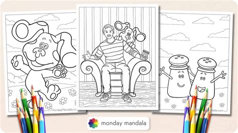 30 Blue's Clues Coloring Pages (Free PDF Printables) | Coloring pages, Paw print background ...