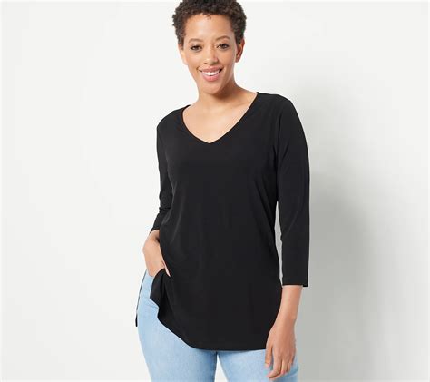 Susan Graver Modern Essentials Petite Liquid Knit Tunic Qvc