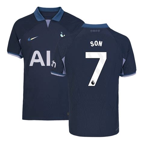 Camiseta Auténtica SON 7 Tottenham Hotspur 2023 24 Segunda Equipación