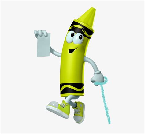 Lime Green Crayon Cartoon Character - Crayola Experience - Free ...