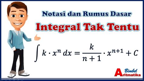 Notasi Dan Rumus Dasar Integral Tak Tentu Matematika Kelas Youtube