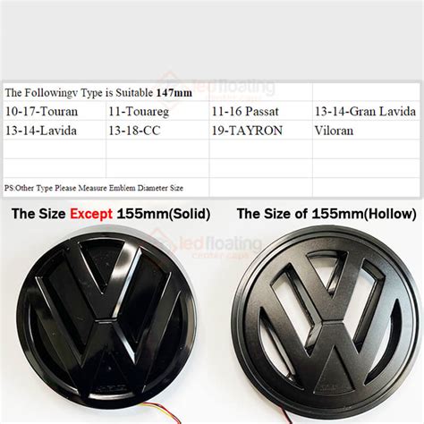 X Led Dynamic Light Up Vw Emblem Light Carledlogo