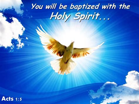 Acts 1 5 Baptized With The Holy Spirit Powerpoint Church Sermon