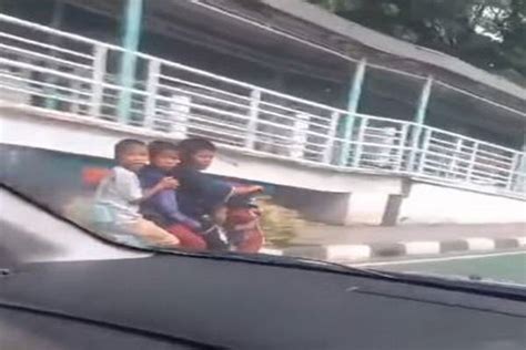 Berbahaya Viral Polisi Tegur Bocah Bonceng Pakai Sepeda Listrik