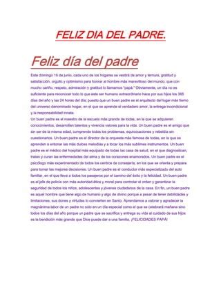 Feliz Dia Del Padre Pdf Descarga Gratuita