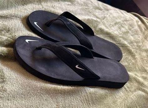 Nike Flip Flops Black Size 12 - $25 - From Heidi