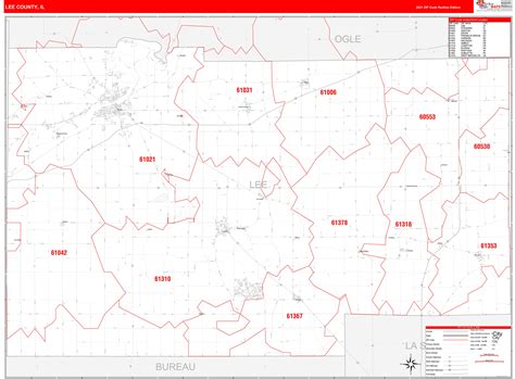 Lee County Zip Code Map Large