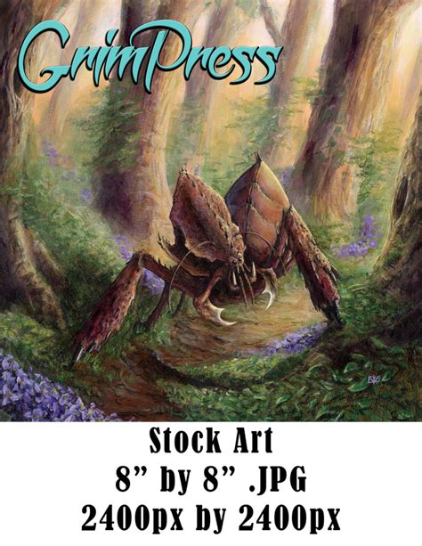 {Commercial} Stock Art - Full Scene - Ankheg - Grim Press | Stock Maps & Art | DriveThruRPG.com