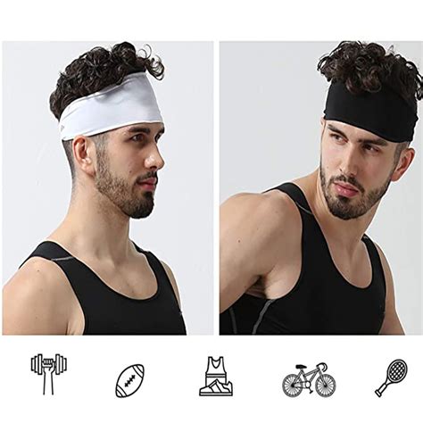 Mens Athletic Headbands Sweatbands For Workout Running Yoga