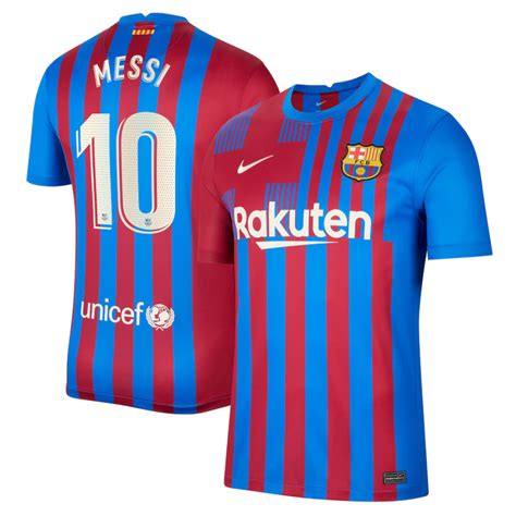 Camiseta Messi 10 Barcelona 1ª Equipación 20212022