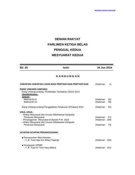 PDF Dewan Rakyat Parlimen Ketiga Belas Penggal Kedua Mesyuarat Kedua