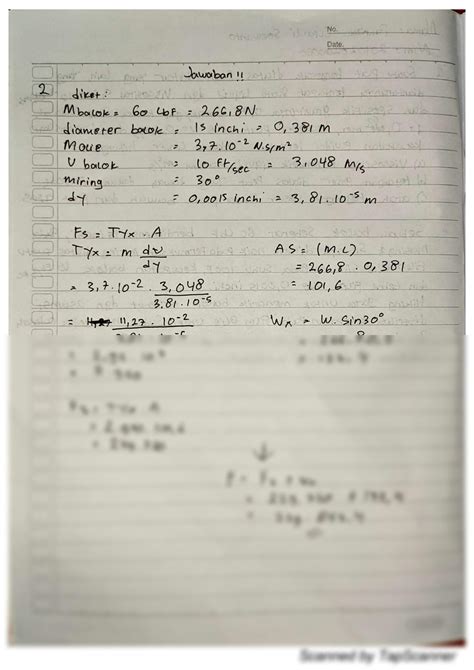 Solution Contoh Jawaban Soal Mekanika Fluida Studypool