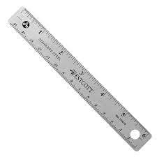 Westcott Stainless Steel Office Ruler With Non Slip Cork Base 6 Case