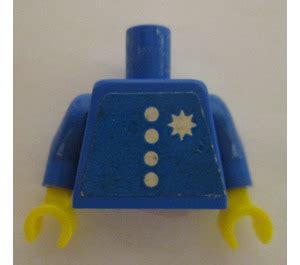 Lego Blue Torso With Buttons And Star Badge Brick Owl Lego