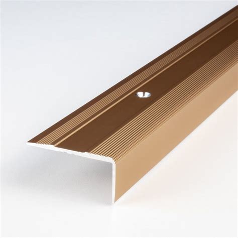 Proviston Treppenkantenprofil Aluminium 36 X 15 X 1000 Mm Bronze Hell