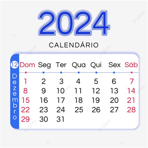 2024 Blue December Calendar In Portuguese 2024 Portuguese Calendar