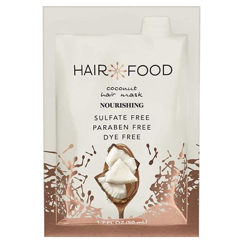 Купить Hair Food, Увлажняющая маска для волос, Кокос, 50 мл | Joom