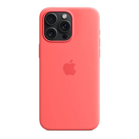 Apple Iphone 15 Pro Max Silicone Case With Magsafe Guava Mt1v3zma Online At Best Price