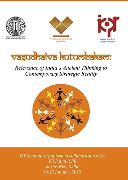 Vasudhaiva Kutumbakam:Relevance of India’s Ancient Thinking to ...