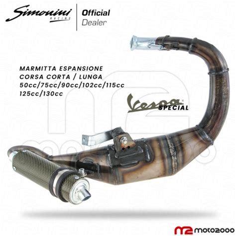 Marmitta Scarico Espansione Simonini Silenziatore Vespa Special Et