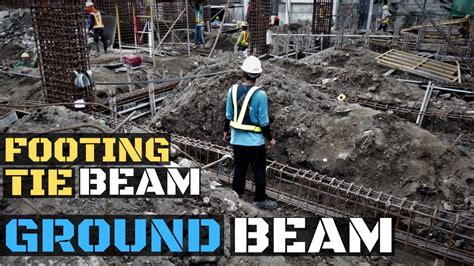 Difference Of Footing Tie Beam Plinth Beam And Ground Beam Youtube