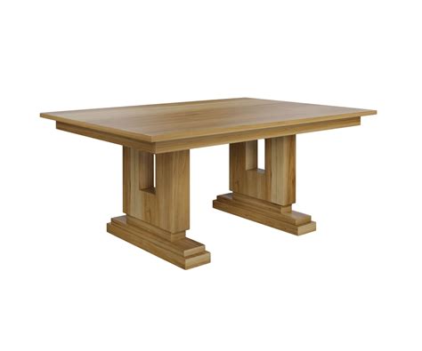 Boca Double Pedestal Table Pa Dutch Woodcraft