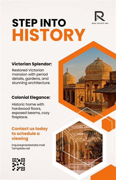 Free Historic Homes on the Market Poster Template to Edit Online