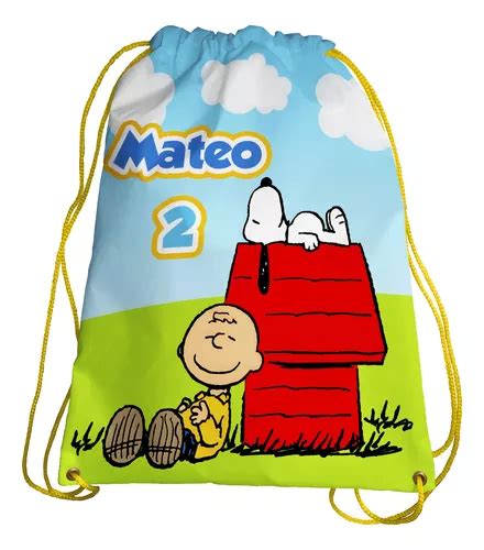 Snoopy Morralitos Personalizados Recuerdos Fiestas Pz Mercadolibre